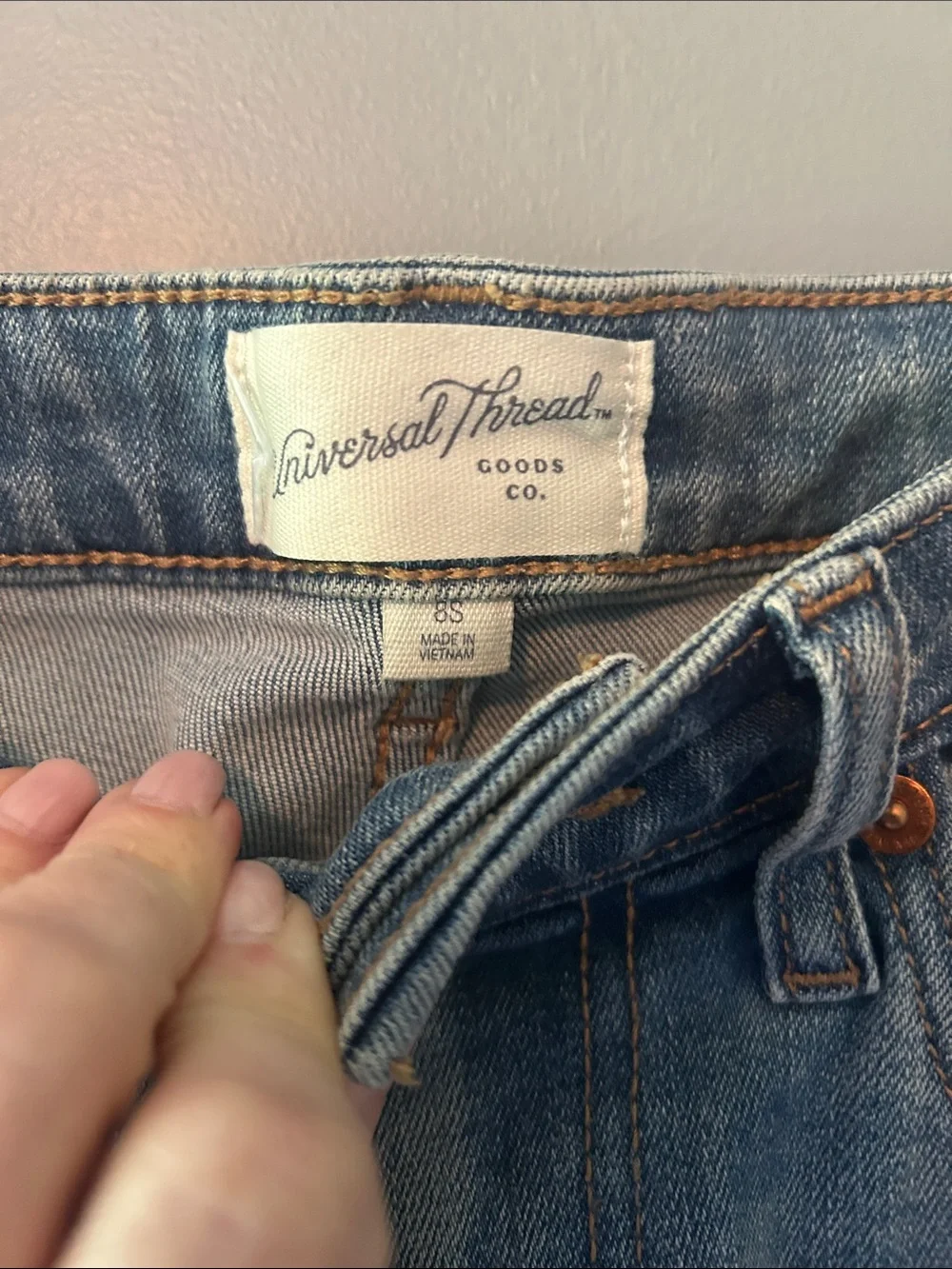 Universal Thread Medium Blue Flared Wide-Leg Jeans - Picture 4 of 6